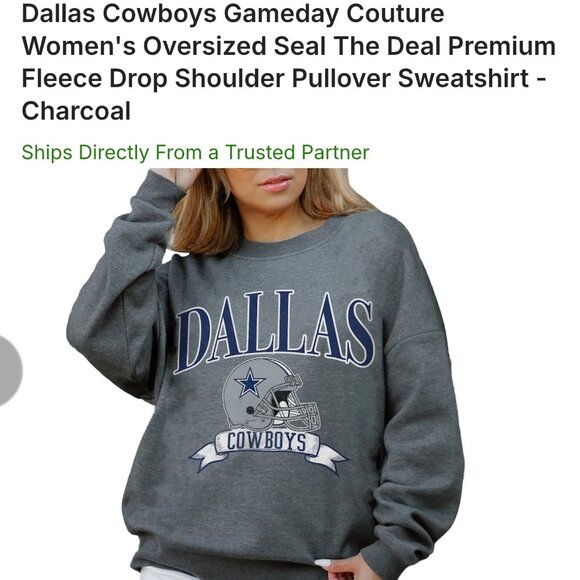 Cowboys Oversized Sweatshirt - Picture 1 of 6